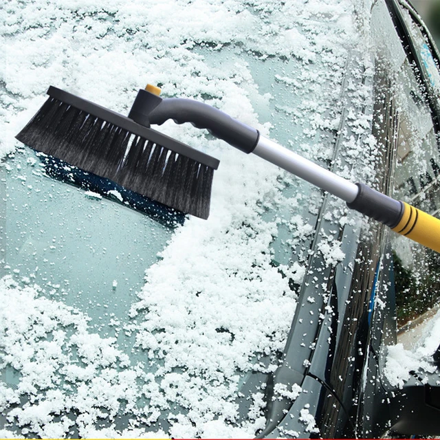 Ice Scraper Snow Brush Multifunctional Extendable Snow Removal Shovel With  Comfortable Handle Cleaning Tool For Car Windshield - AliExpress