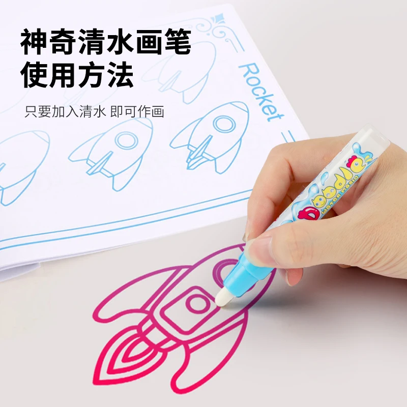 Tavolo da disegno per graffiti su tela magica ad acqua Ripetutamente Doodle Tappeto per pittura ad acqua Tappetino da disegno riutilizzabile Giocattolo per bambini Regalo - immagine 5
