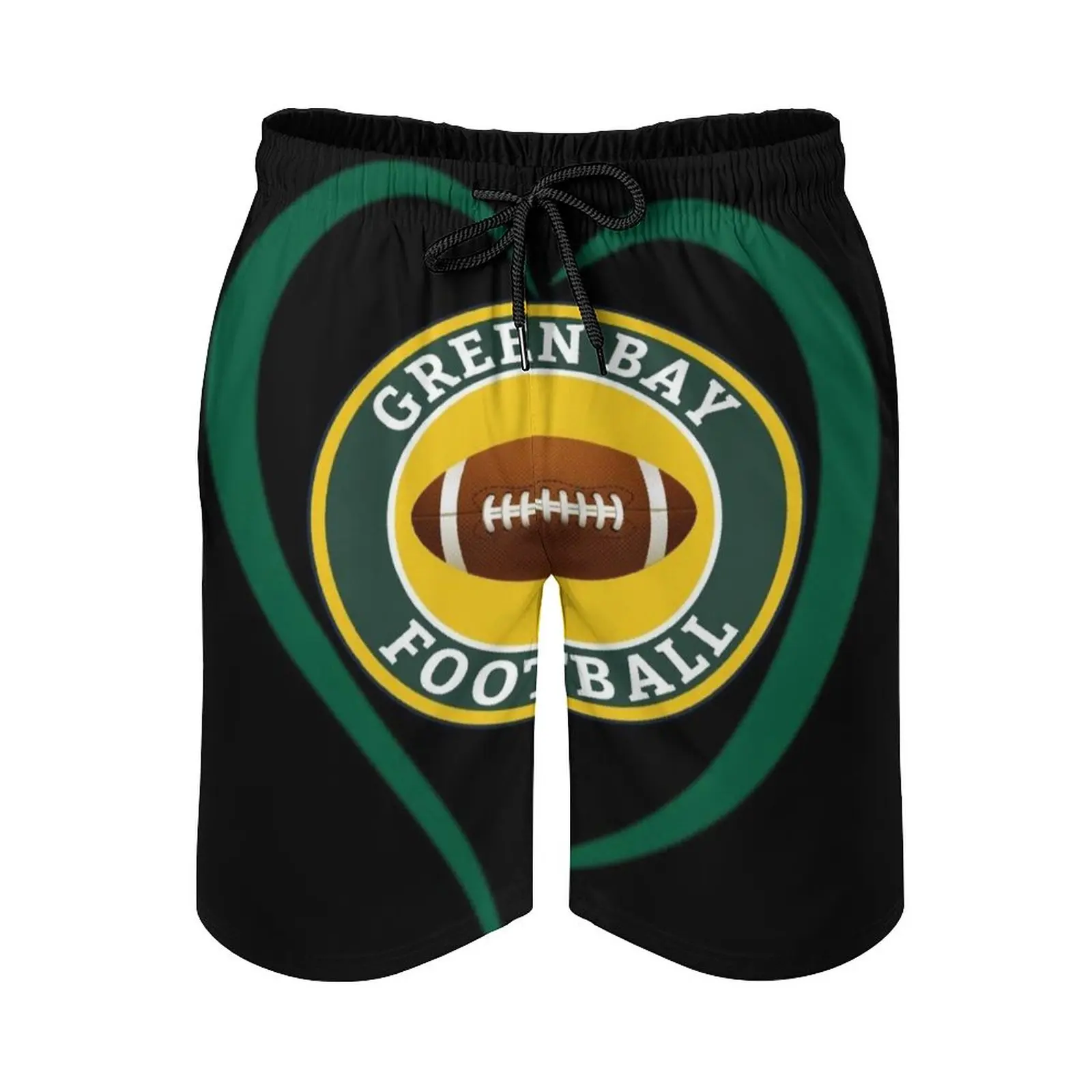 

Green Bay Football Sports Fan Wisconsin Men'S Sports Short Beach Shorts Surfing Swimming Boxer Trunks Packers Green Bay