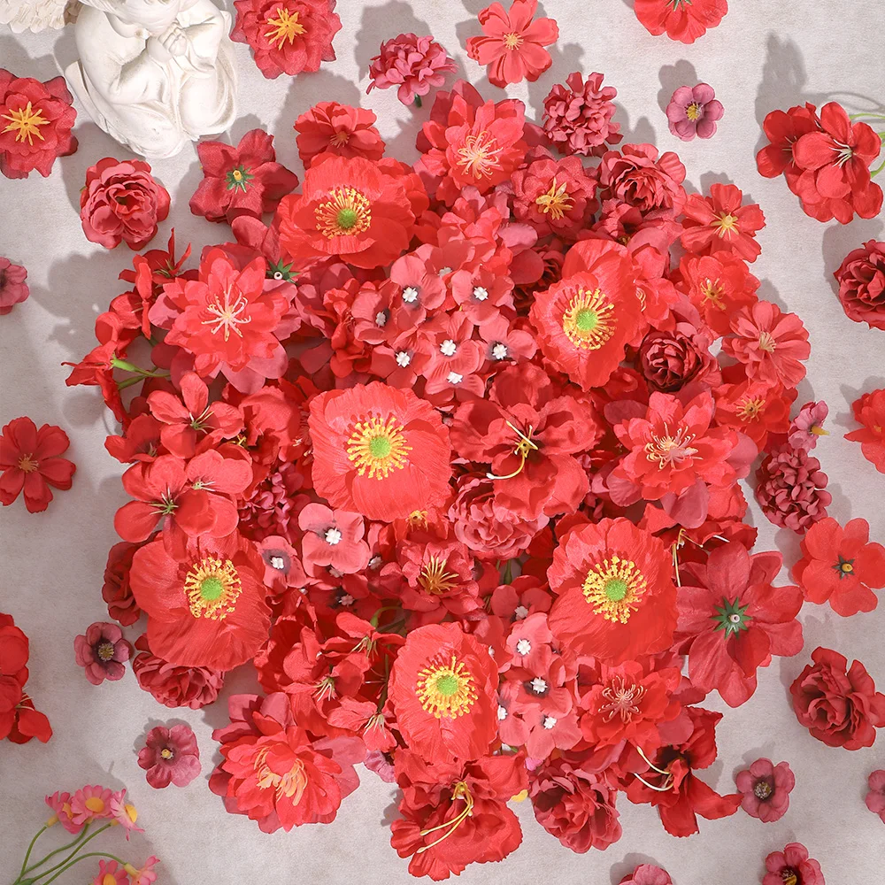 20/50 Stück gemischte künstliche Blumen, Seidenrosen, künstliche Blumen für Zuhause, Raumdekoration, Hochzeitsdekoration, Braut, DIY, Basteln, Geschenke, Zubehör