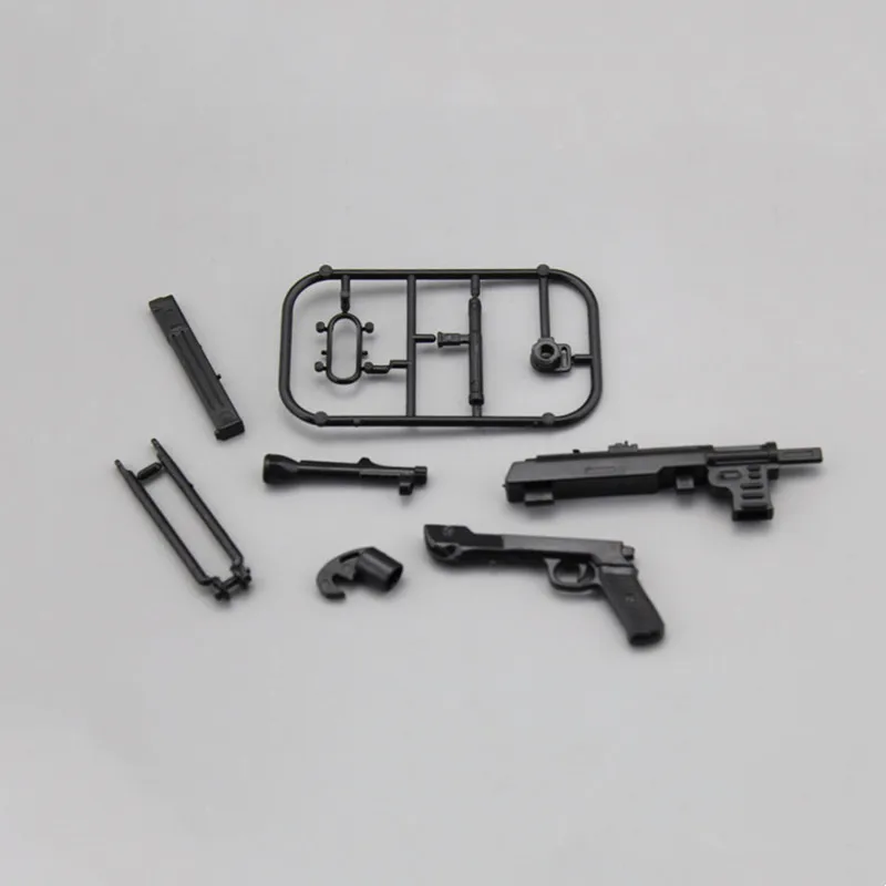 1/6 Soldier Accessories Weapon Puzzle Model MP40 HK416 AK47 Assault Rifle Gun Assembly Model Military Educational Toys 5
