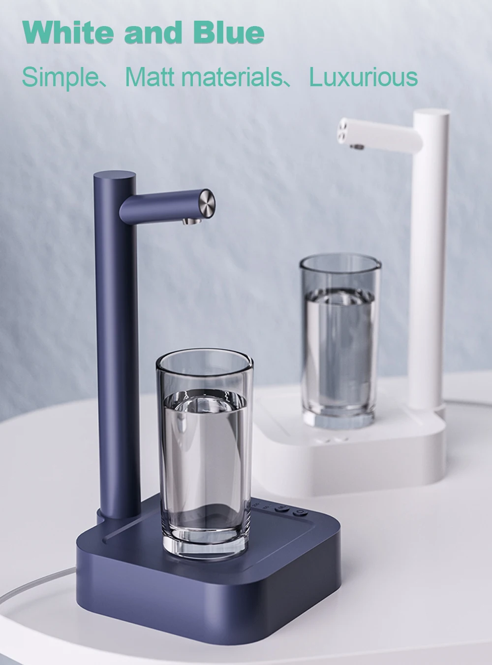 automático, recarregável, desktop, portátil, garrafa de galão, 19 litros