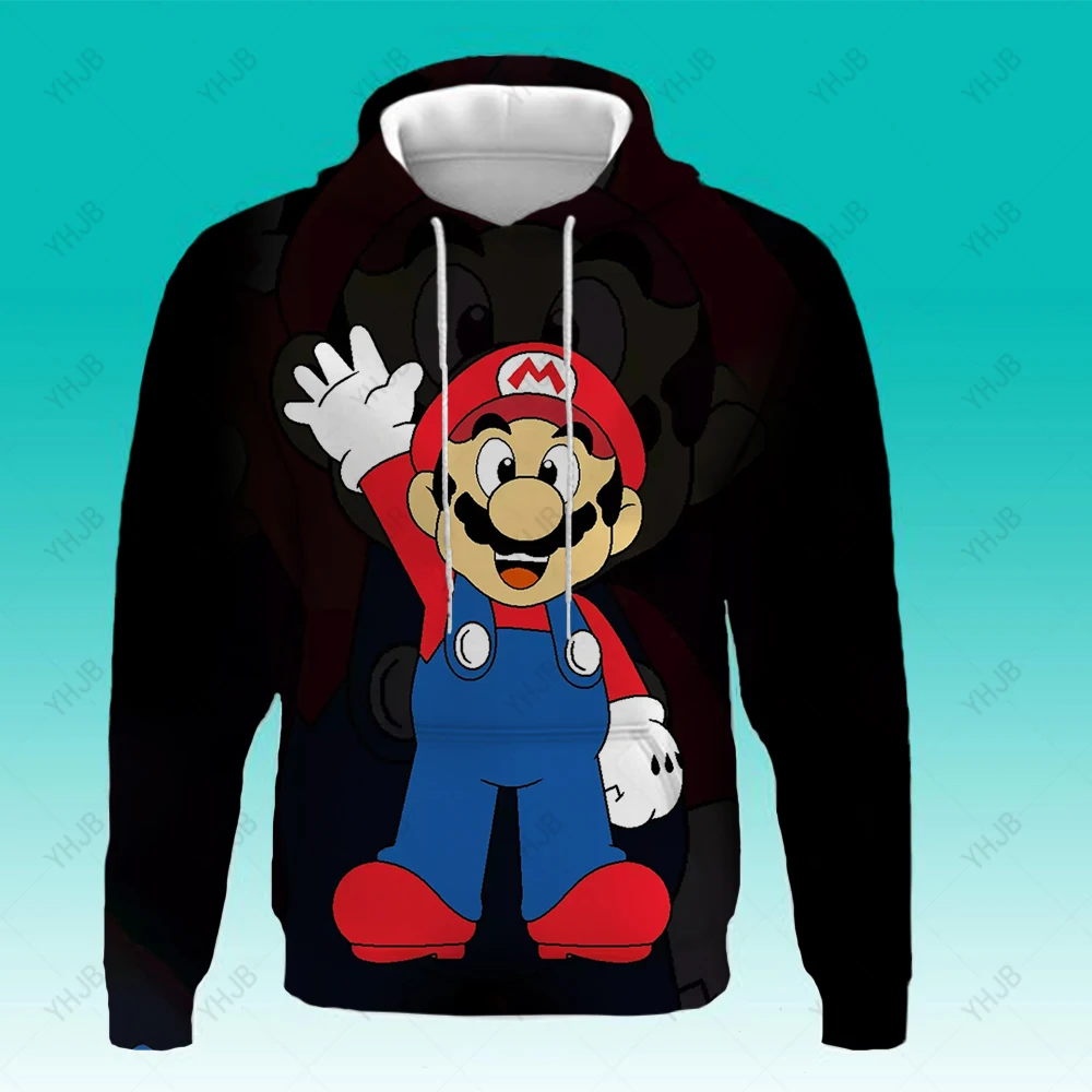 

3D printed Super Mario hoodie For kids Children's Clothes long sleeve loose clothes casual top Japanese Boys and girls hoodie