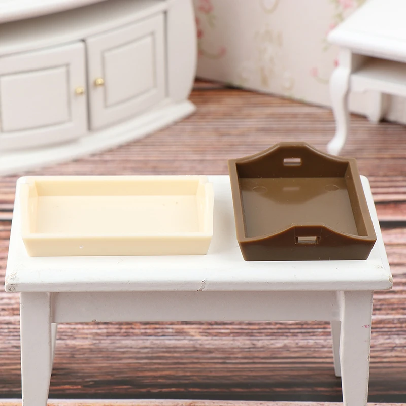 1/12 Dollhouse Fruit Food Tray Toys Dolls Houde Simulation Tray Model Dollhouse Mini Decorations Accessories 5