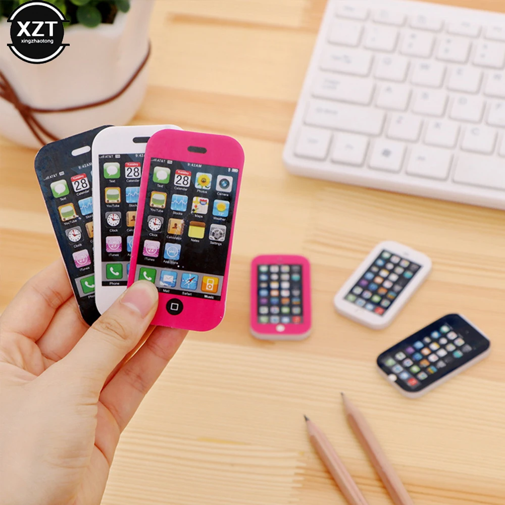 Mobile Phone Modeling Eraser Student Stationery Gift Children