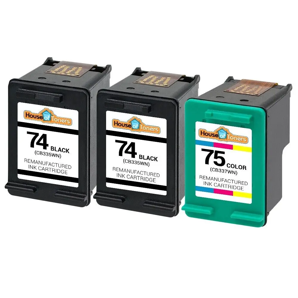 

3PK #74 #75 Ink for HP Officejet J5790 J6405 J6410 J6415 J6424 J6450 J6480 J6488