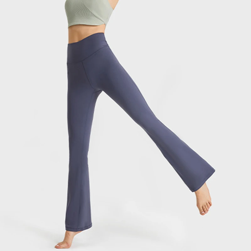 

Casual Wide Cut Pants Fitness Loose High Waist Stretch Leggings Lady Stretchy Trousers Women Korean