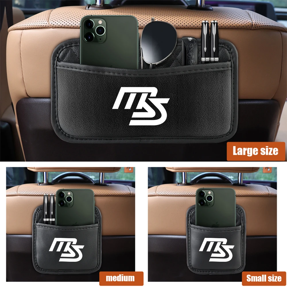 자동차 시트 뒤쪽 접착식 수납 가방 다기능 차량 내부 정리 주머니 마쯔다 MS 2 3 5 6 악셀라 아텐자 CX-3 CX-4용