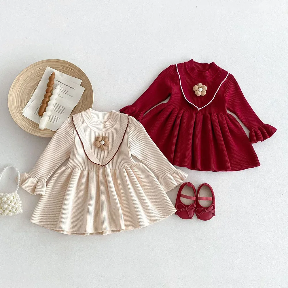 Girls Knitted Autumn Dress