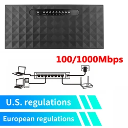 Kebidumei 5 8 Port Network Switch gigabit ethernet 10/100/1000Mbps RJ45 Hub Internet Splitter High Performance Support EU S Plug