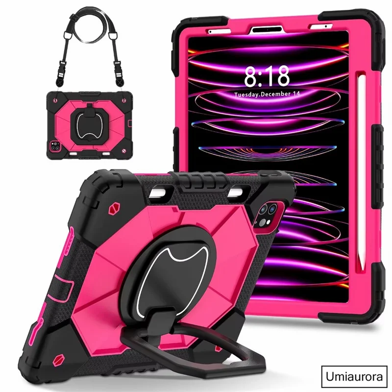 Case, rotação Handle Stand, Capa para iPad
