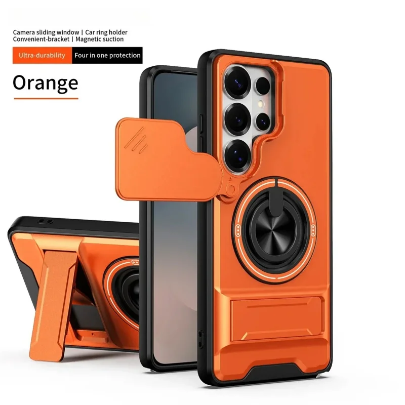 Magnetic Phone Case With Stand And Ring For Samsung Galaxy S_voghion.com