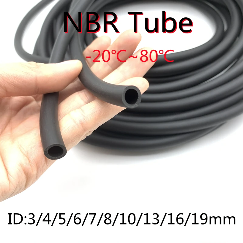 1M Rubber Hose Oil Resistant Rubber Pipe 3mm / 4 / 5 / 6 / 7 / 8 / 10