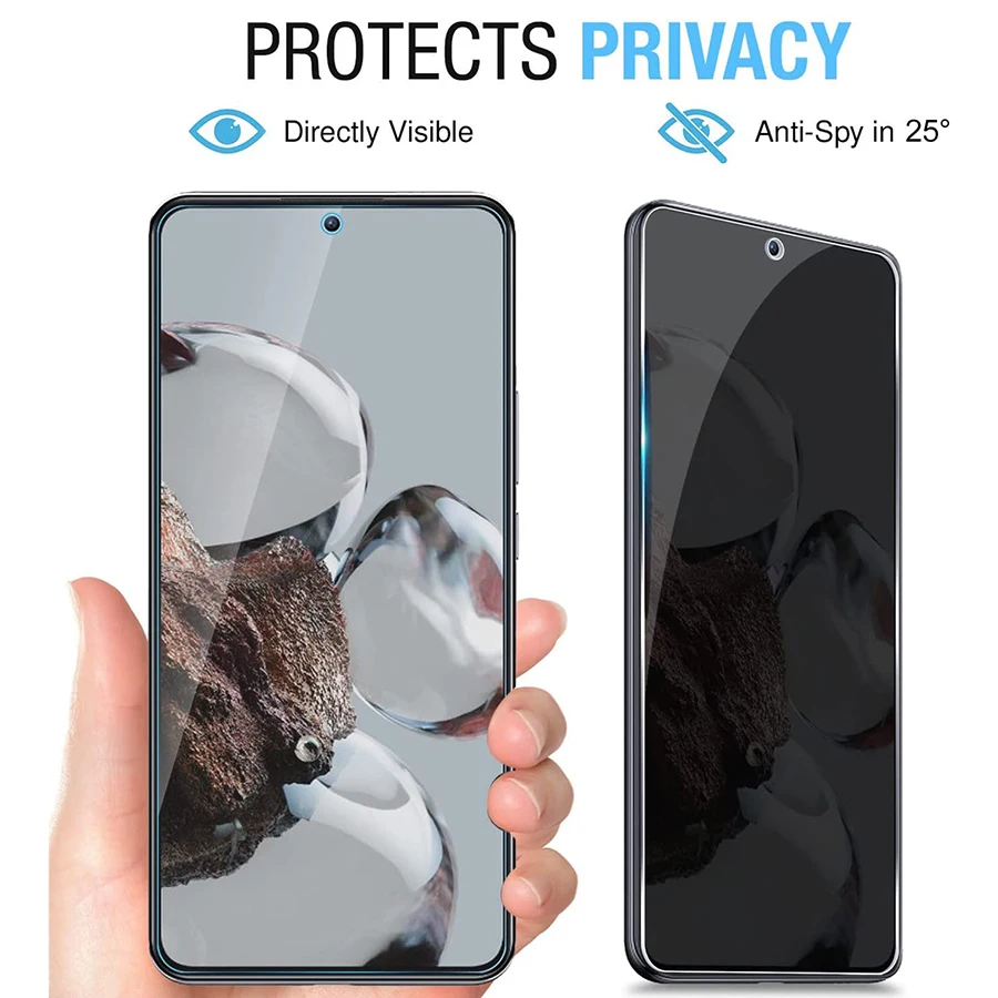 5-Pack Anti-Spy Privacy Tempered Glass Screen Protectors