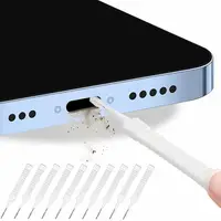 13pcs Cell Phone Charging Port Dust Plug W/Cleaning Brush Reusable Cleaning Brush For Headphones Phone Speaker Type C interface 2