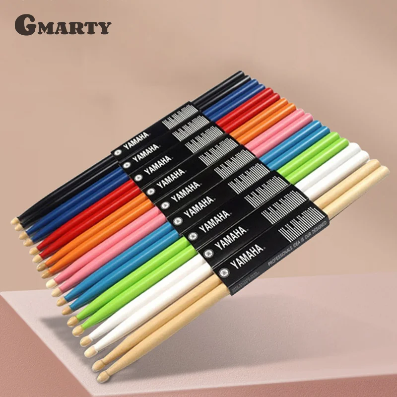 1 Pair Wood 5A /7A Drum Sticks Classic Maple Wood Drumsticks Professional Colorful Drum Stick Percussion Instrument Accessories