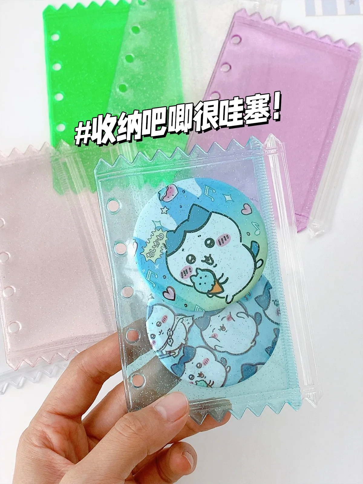 M5 5Holes Candy Colorful Binder Pocket Image 2