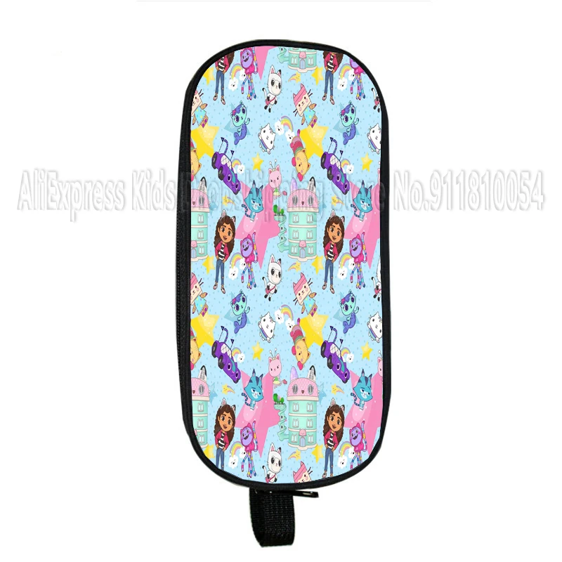 개비의 인형의 집 연필 케이스, 개비 고양이 다기능 펜 가방, 문구 화장품 연필 파우치, 학교 사무용품