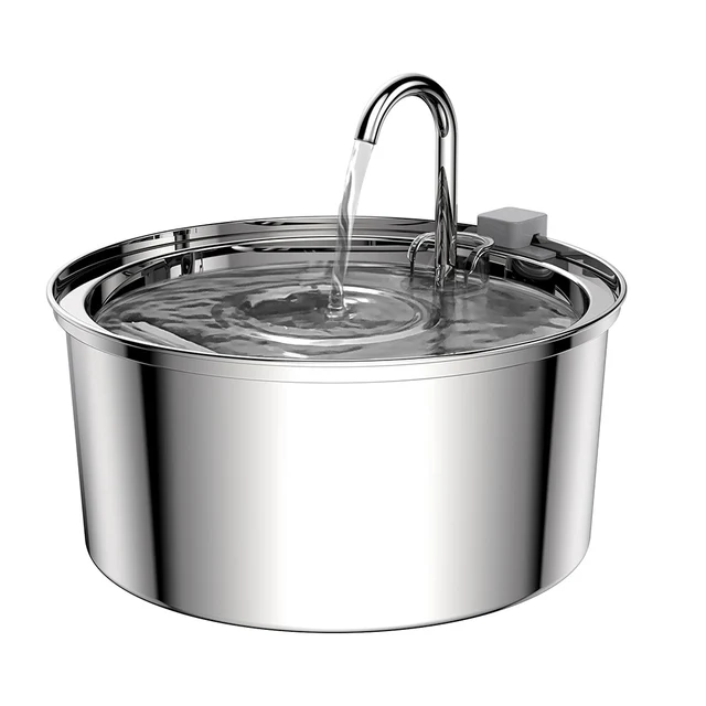 Large Dog Water Fountain, Stainless Steel Ultra-Quiet Dog Water Fountain for Large Dogs, Cats and Multi-Pet Homes 5