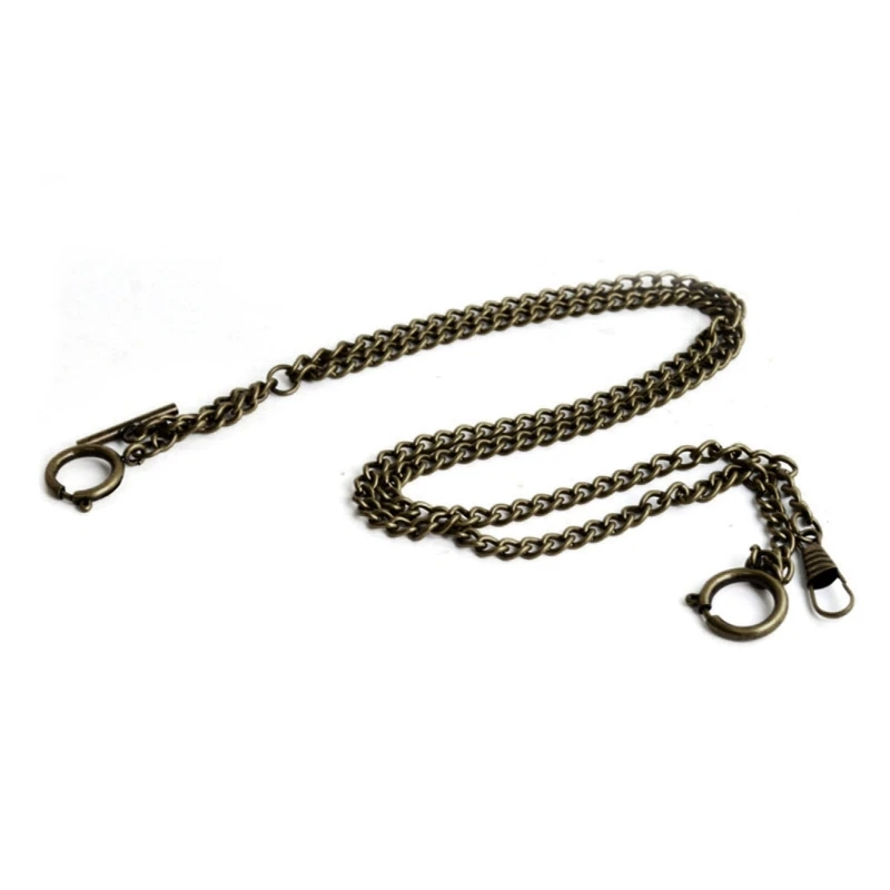 

Double Albert Chain Vintage Pocket Watch Chain Curb Link Chain Clip Pocket Chain