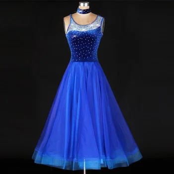 womens ballroom dance dresses with sleeves standard waltz flamenco tango diamond costumes girl professional competition children