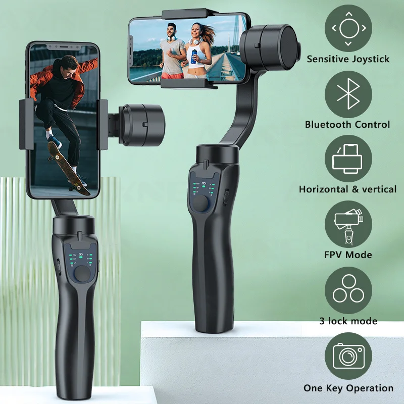 

F8 3-Axis Handheld Gimbal Phone Stabilizer Smartphone Tripod Cellphone holder for iPhone Android Mobile video Record