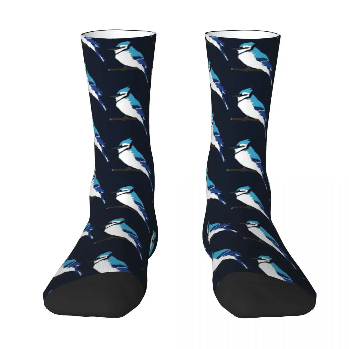 

Носки мужские с геометрическим рисунком Bluejay Bird, модные японские носки для снежной девочки, подарок