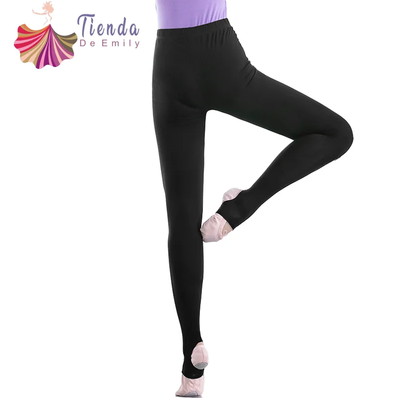 Mallas entrecruzadas para mujer, pantalones de entrenamiento de Ballet, Yoga y gimnasio, Leggings de cintura alta, elásticos Control de negro, baratos| | - AliExpress