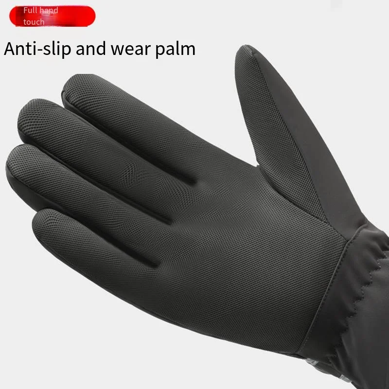 Winter Men's Gloves Warm Touchscreen Sport Fishing Splash-proof Skiing Army Cycling Snowboard Nonslip Zipper Women Gloves
