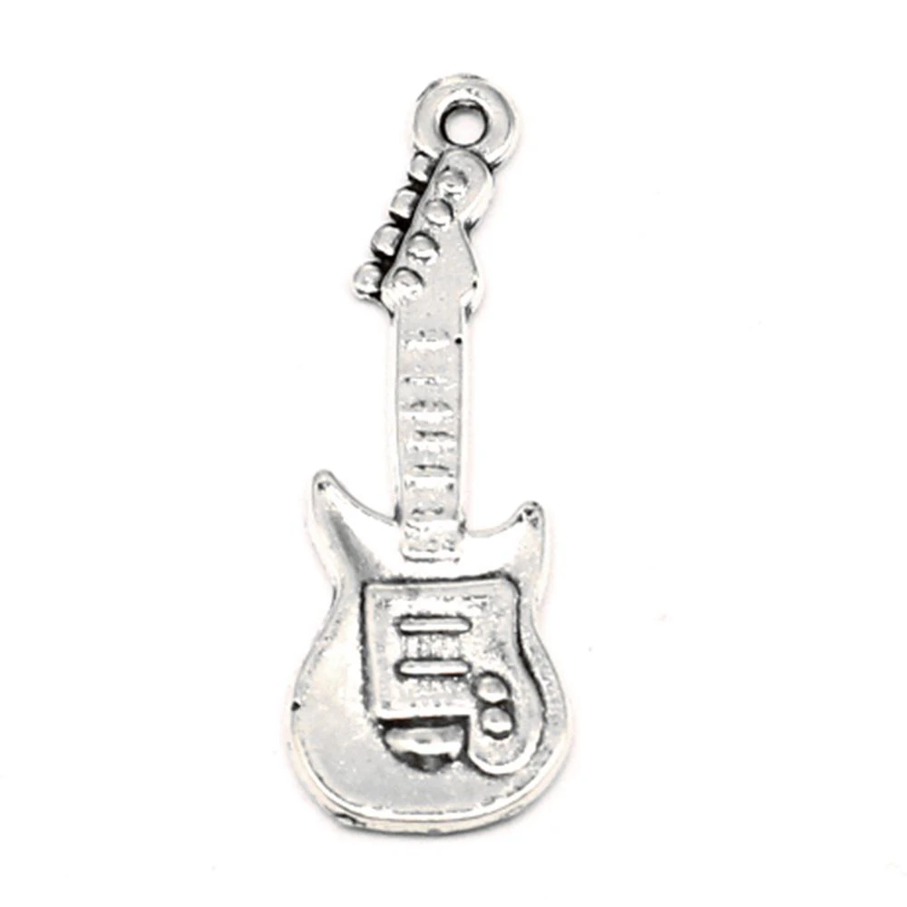 

Guitar Charm For Making Jewelry Diy Finding 60pcs 11x30mm