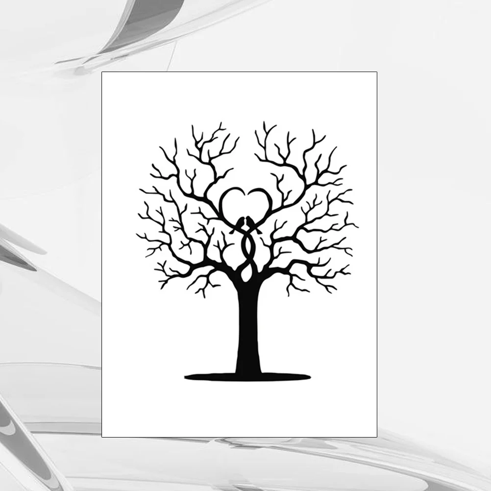 Weding Signing Book Weddings Wedding Fingerprint Tree Baby Shower Signing Weddings Box 40 X