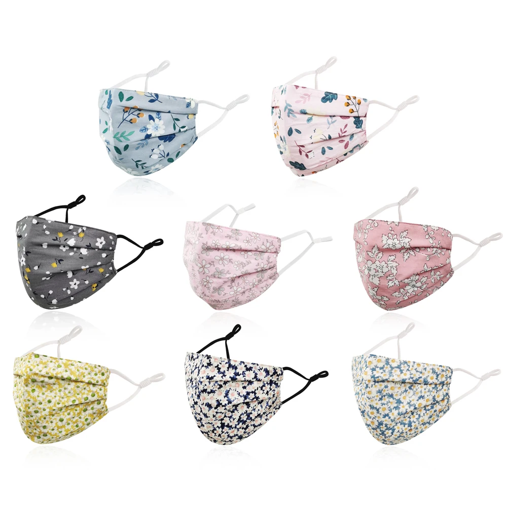 Masque Réutilisable en Tissu 3 Couches - Lot de 1, Lavable, Couleurs