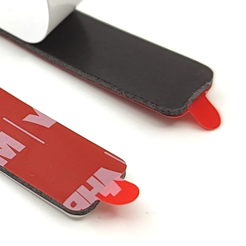 이중 접착 폼 마운팅 테이프, 프리컷 (10mm x 50mm), 강한 스트립, 3M VHB 소재, 1.1mm 두께, 검정색