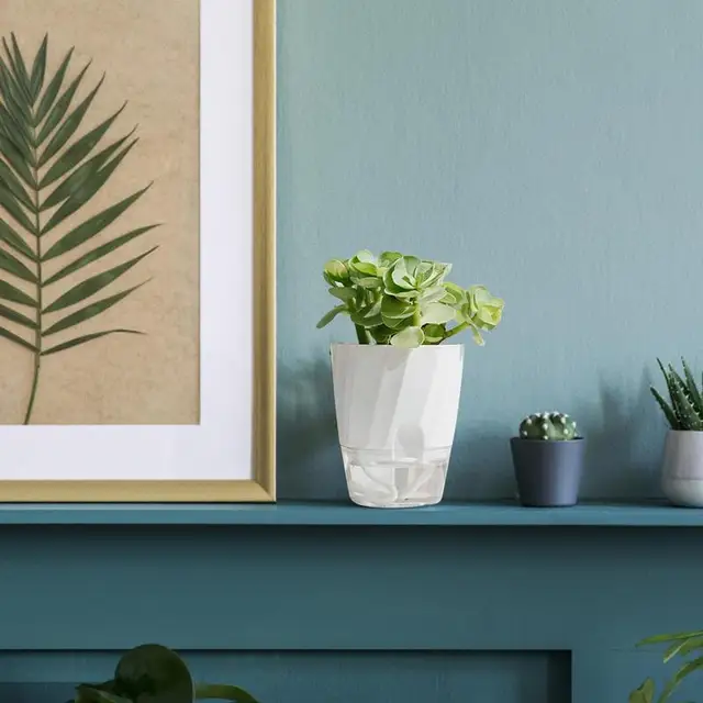 Ön Öntözés Virág Edény Beltéri Növényi Edények Növényekhez Goromba Modern Dekoratív Ültetvényes Ház - Image 4