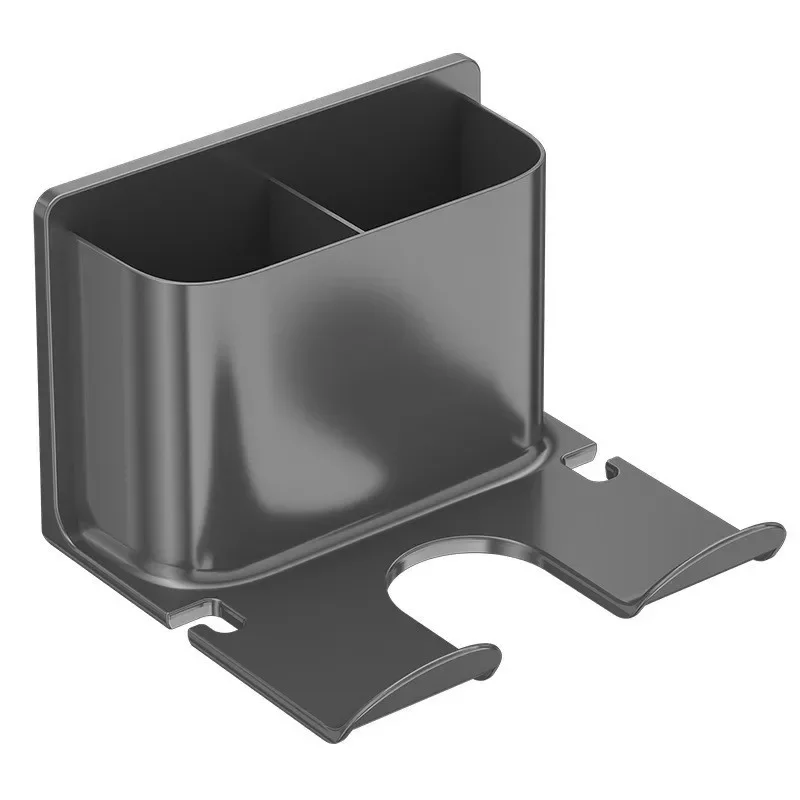 Household Hair Dryer Shelf Plastics Bathroom No Punching Hair Dryer Rack Toilet Storage Rack Wall Mounted Storage 1pcs