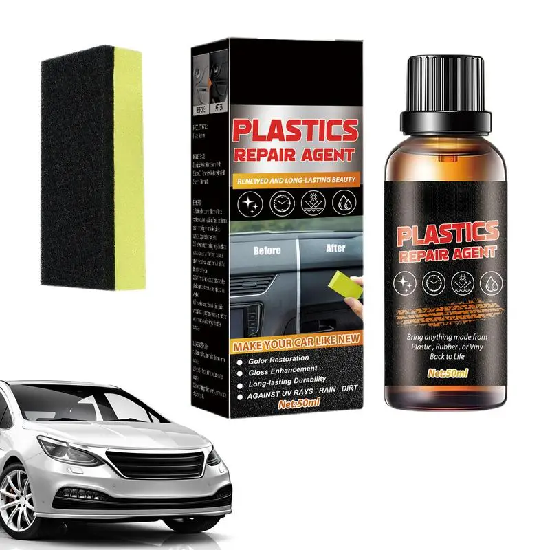 Car Interior Cleaner Car leather seat interior polishing Auto Trim Restorer Interior Cleaner And Protectant Safe For Cars Truck glasklare 50ml 100mlcar seat leather restoreration plastic restore renew spray car interior restorer leather conditioner car acc