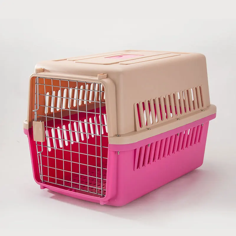 thumbnail image 1 of Jaula grande para perros y gatos, para coche, para envíos de mascotas, jaula para gatos pequeños y medianos, caja de aire portátil para envíos de salida, 1 of 5