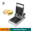 Stainless Steel Electric 900W Sandwich Maker 0-300℃ Temperature CNC System Bread Breakfast Cooker Commercial or Home Use 1
