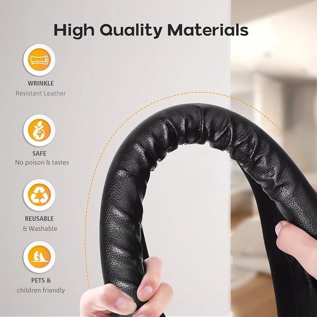 1-4pcs Door Seal Strip Self Adhesive Soundproof Foam Rubber Weatherstrip Adjustable Under Door Sweep Gap Draft Stopper 4