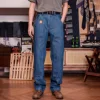 B01-0001B RedTornado Super Heavy Weight 15oz Indigo Selvage Washed Pants Sanforised Thick High Waist Raw Denim Jean 1