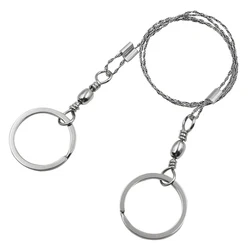Portable Outdoor Manual Hand Chain Saw - Practical Emergency Survival Gear and Travel Tool (Silver)