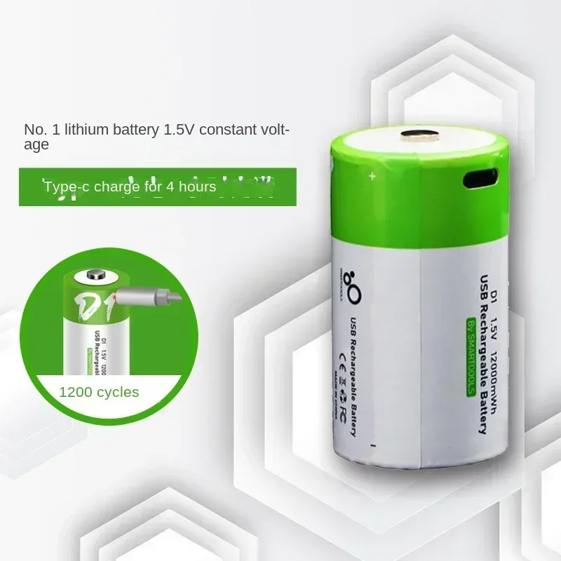 

12000mWh Long-lasting Type-c Rechargeable Battery for Home Appliances Gas Stoves and Water Heaters
