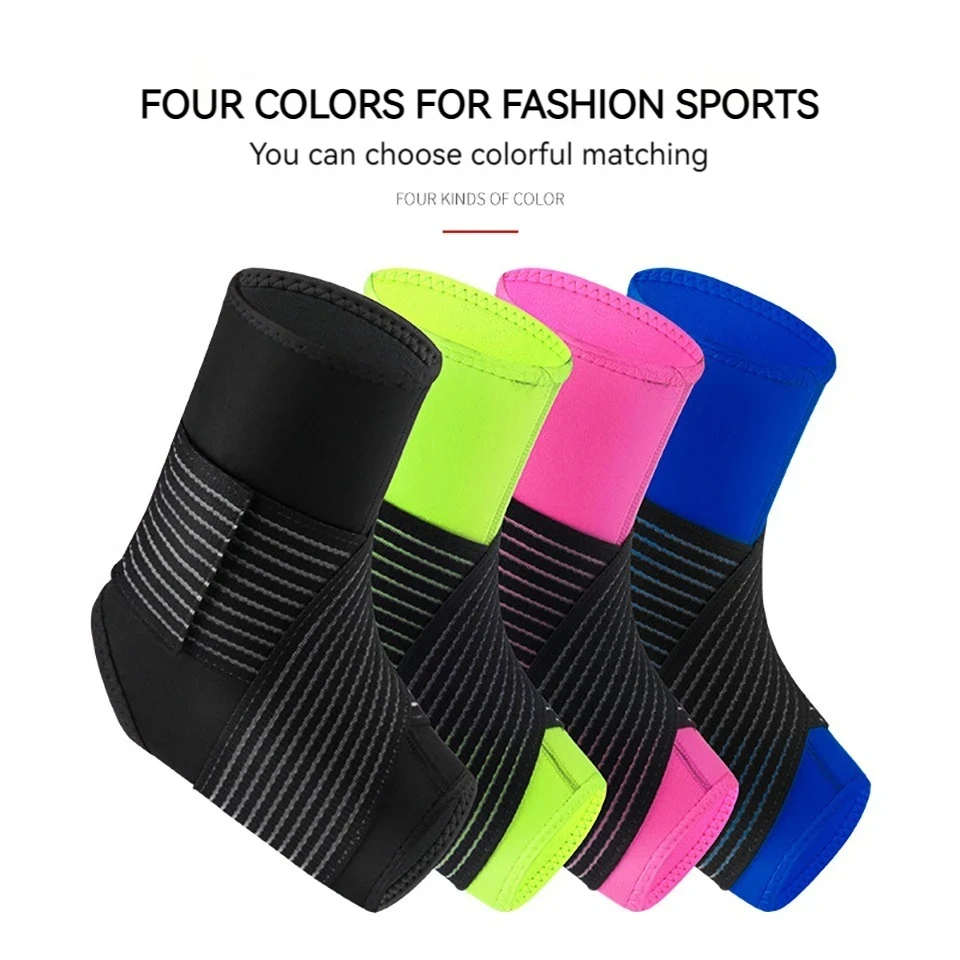Compression Ankle Pressure Guard Ankle Post-Injury Recovery Bandage Outdoor Basketball Football Mountaineering Sport Unisex 1Pcs