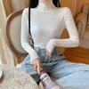 2025 Autumn Winter Women Long Sleeve Knitted Foldover Turtleneck Ribbed Pull Sweater Soft Warm Femme Jumper Pullover Clothes 3