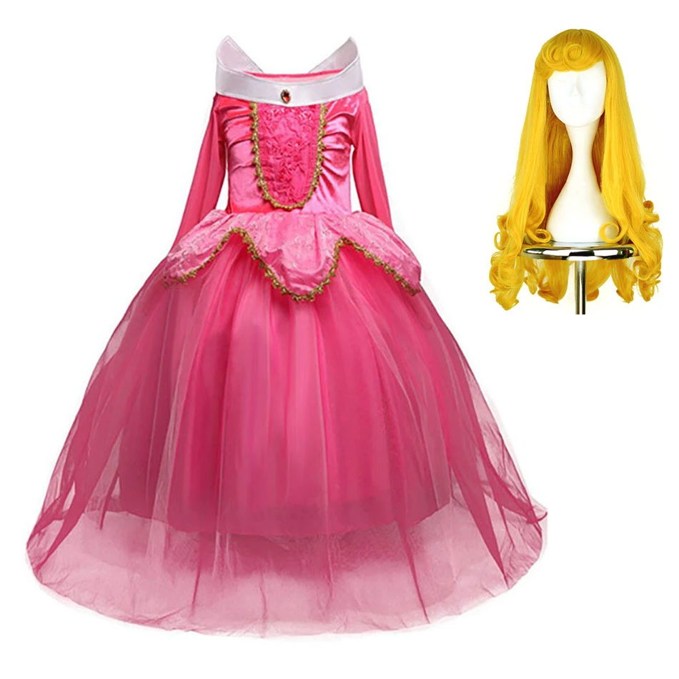 Sleeping Beauty Dress Children | Princess Aurora Dress Children - Girl Dress  Costume - Aliexpress