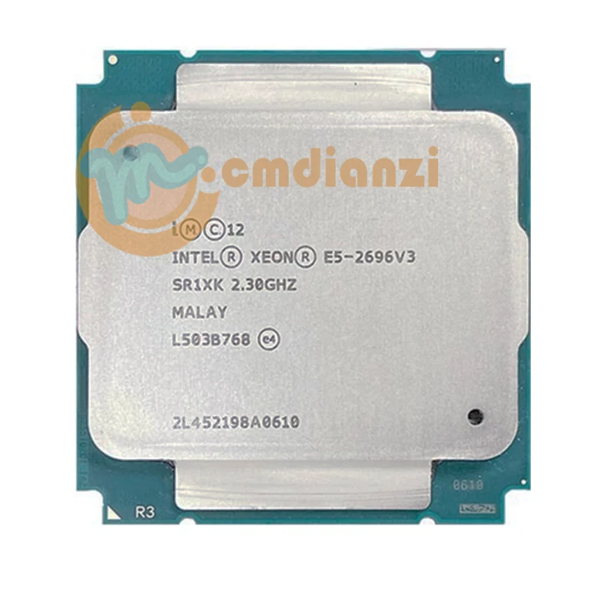 중고 인텔 제온 E5 2696V3 E5 2696 V3 프로세서, SR1XK 18 코어, 2.3GHz, LGA 2011 3 CPU ...