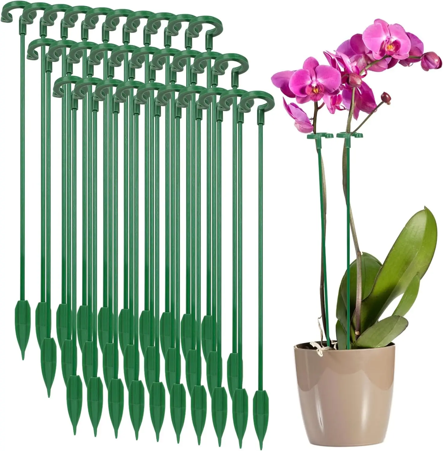 Plant Supports Stand Butterflies Orchid Flower Potted Rods 5/10PCS