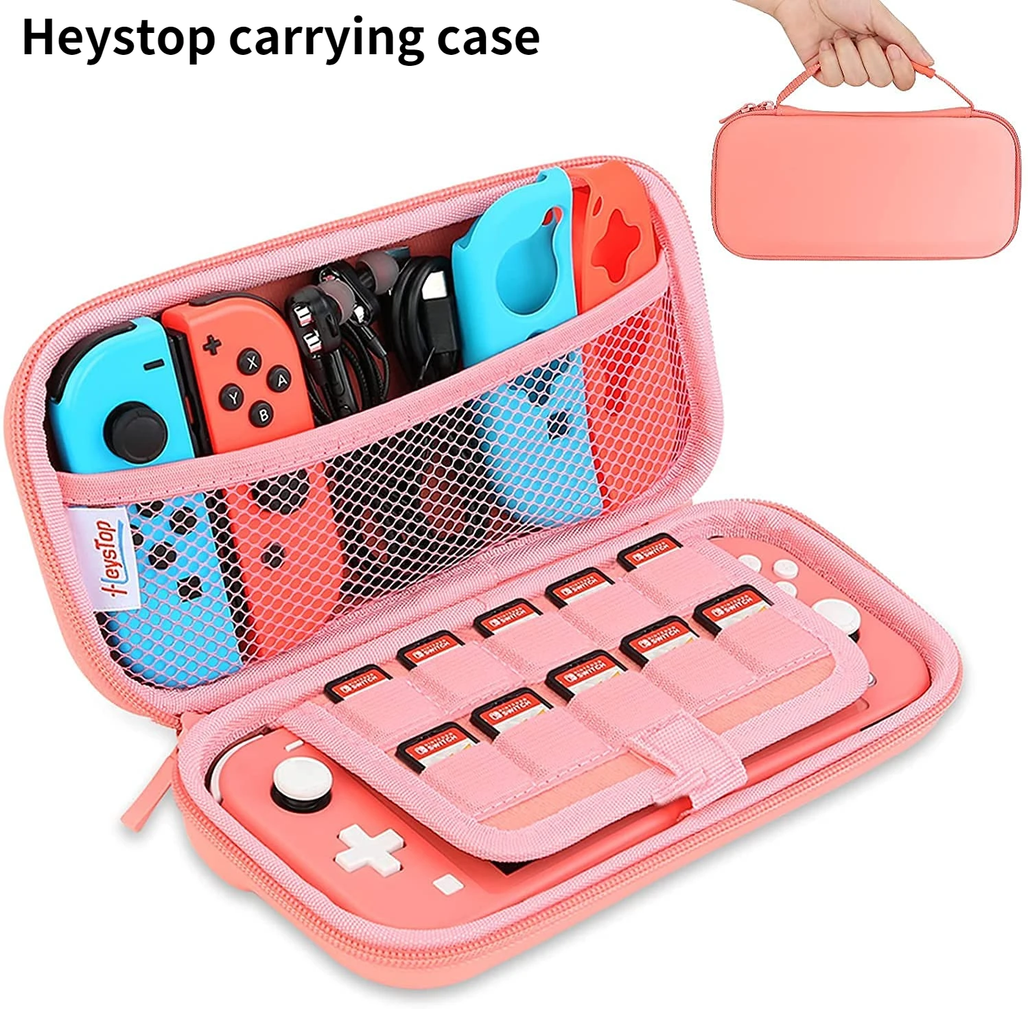 Heystop Carrying Case Compatible With Nintendo Switch Lite, Portable