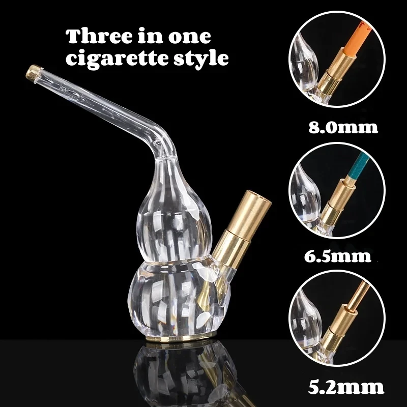 Accessorio Fumo Stile Orientale Bong In Rame Per Fumo - Con Doppio Filtro E Portasigarette, Stile Narghil&egrave; Bong Vetro
