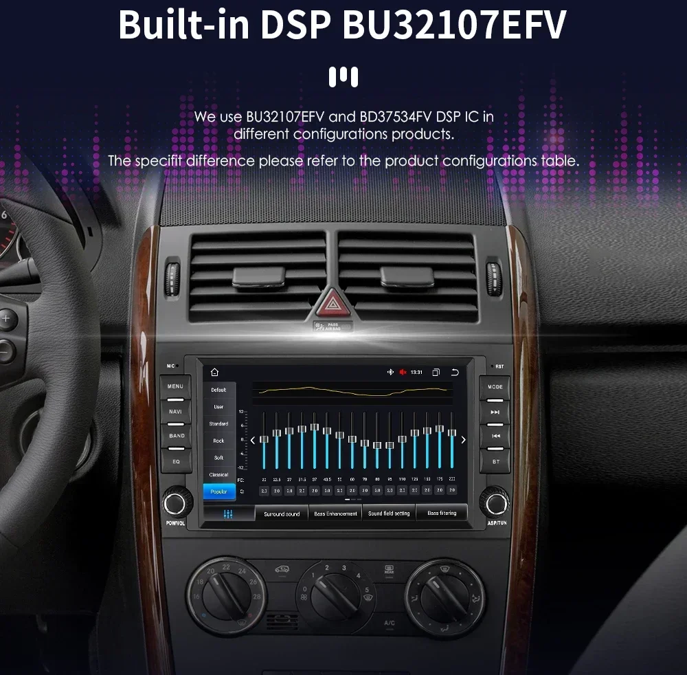 Hodozzy 4G+64G Autoradio Für Mercedes-Benz B200 B-Klasse B160 B170 B180 W169 W245 W639 W906 Vito